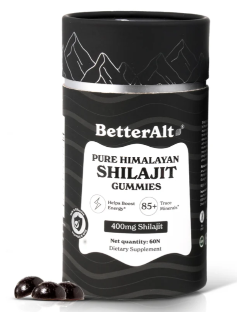 Pure Shilajit Resin Gummies | Sourced from 16,000ft for Energy, Strength & Cognitive Support